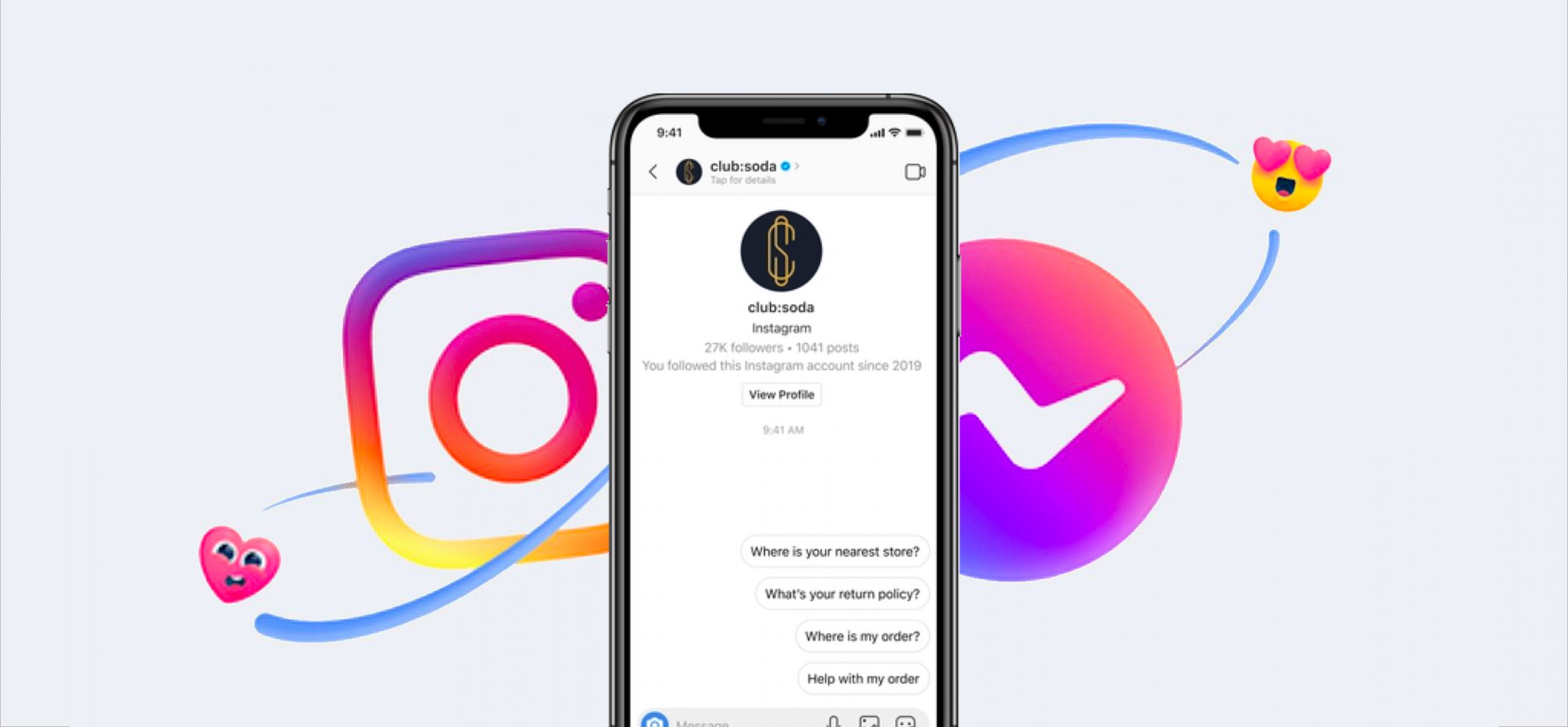 La fusion des APIs Messenger et Instagram vont permettre le déploiement de nouveaux services, dont un service client plus réactif.