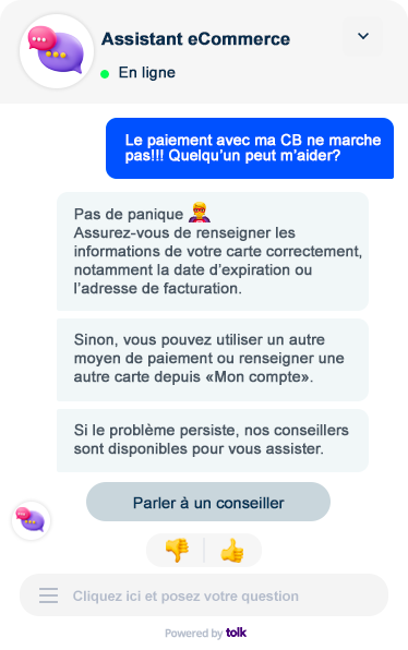 Chatbot Q&amp;A shopify simple customer support