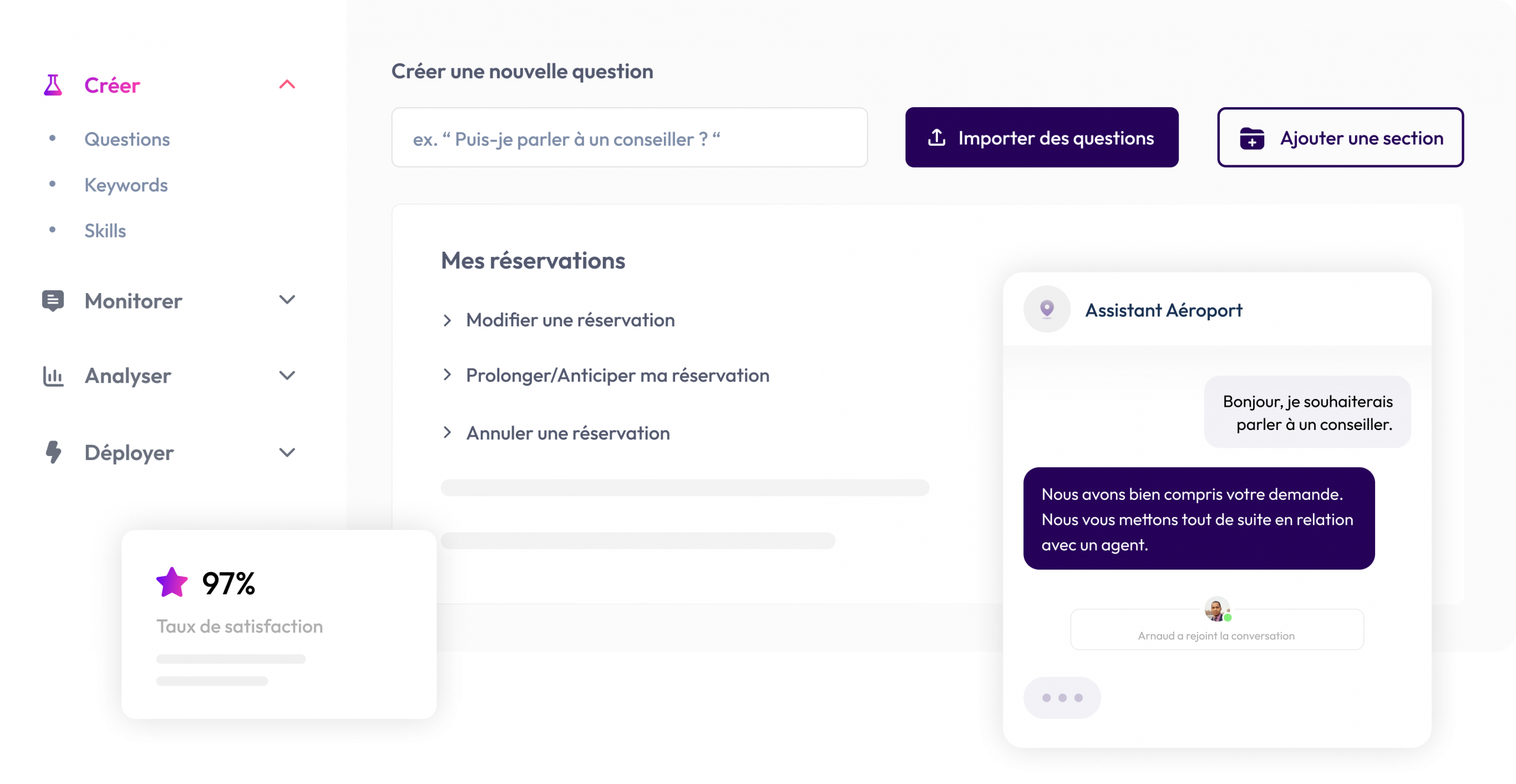 Gerer une reservation parking avec un chatbot