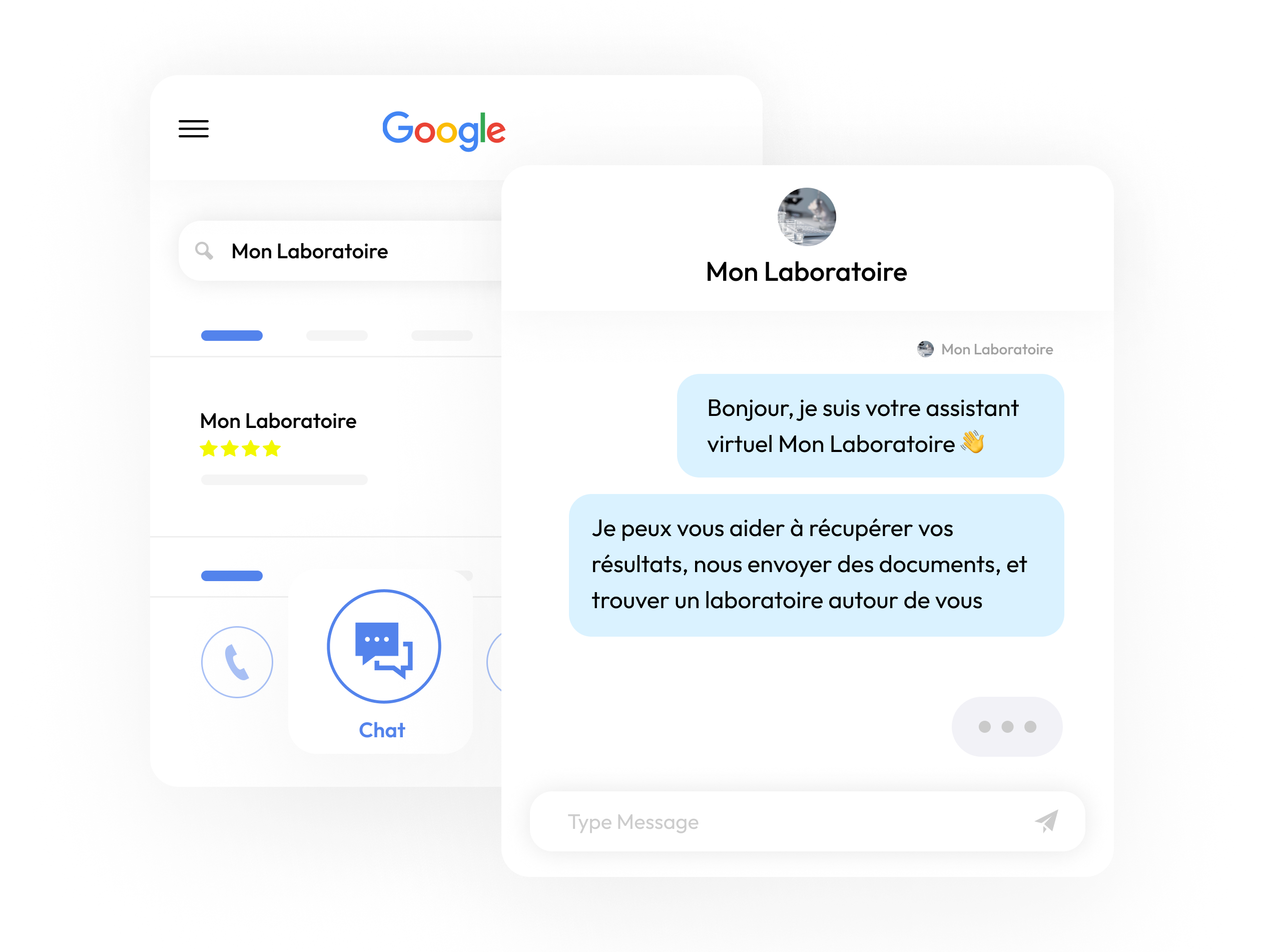 un chatbot qui répond sur Google Business