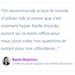 SPVIE recommande tolk.ai pour gérer les demandes entrantes de son service client.